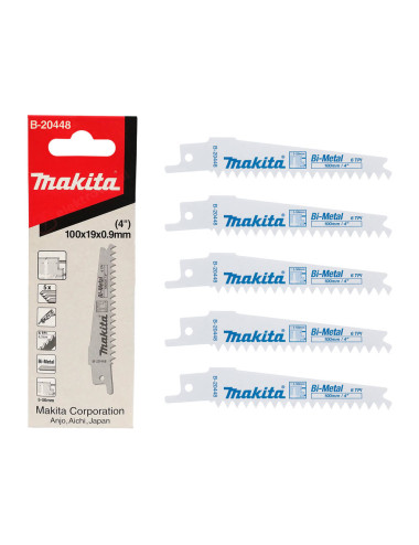MAKITA BRZESZCZOT DO PIŁ SZABLASTYCH BIM 100x0,9mm 5szt. PŁYTY K G