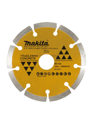 MAKITA TARCZA DIAMENTOWA 115x22,23mm SEGMENT (NA SUCHO) BETON