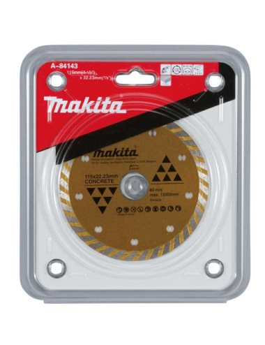MAKITA TARCZA DIAMENTOWA 115x22,23mm TURBO (NA SUCHO) BETON,CEMENT, MARMUR, PŁYTKI