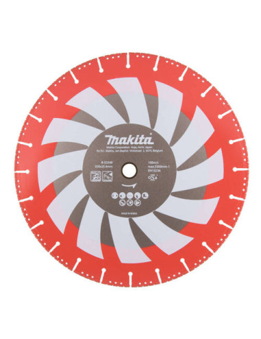 MAKITA TARCZA DIAMENTOWA RESCUE 352x25,4mm SEGMENT (SUCHO) STAL, INOX, PVC, BETON, SZKŁO