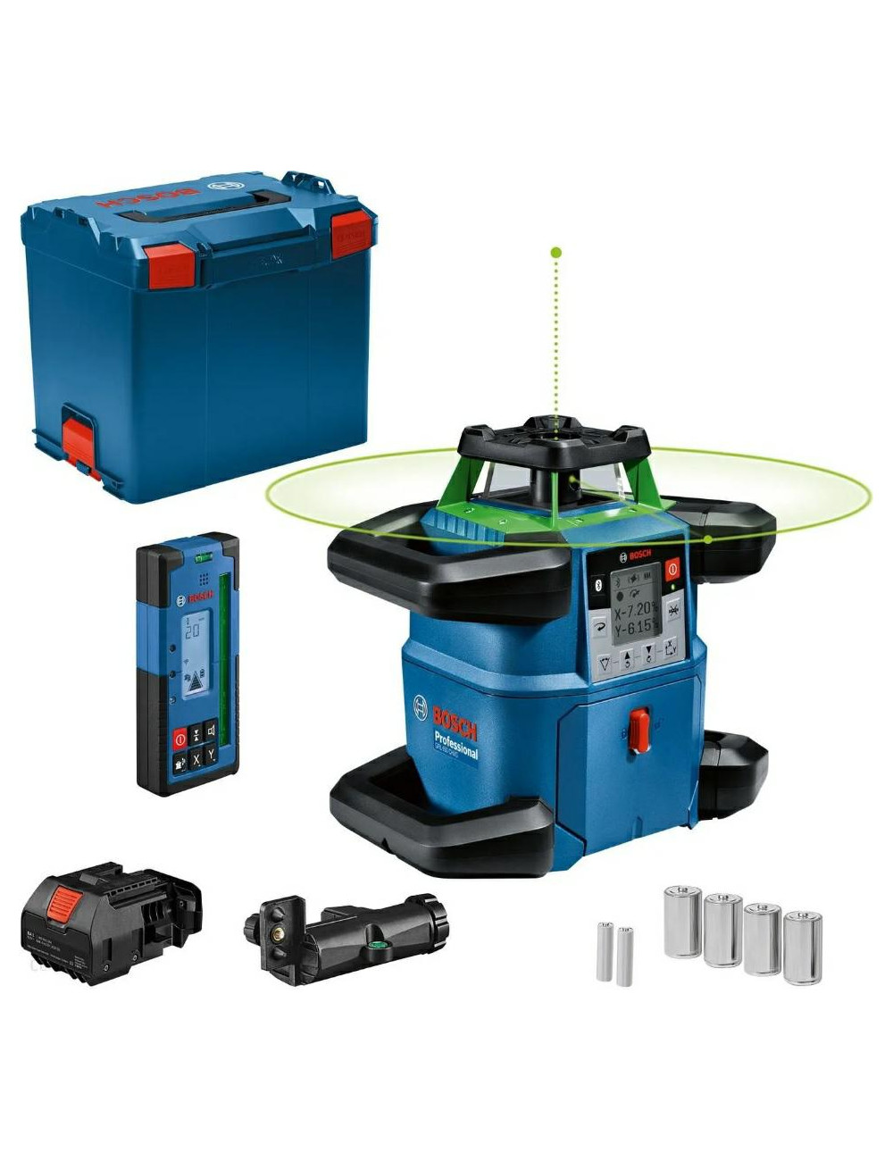 BOSCH LASER OBROTOWY GRL 650 CHVG ZIELONY +ODBIORNIK LR 65 G LB