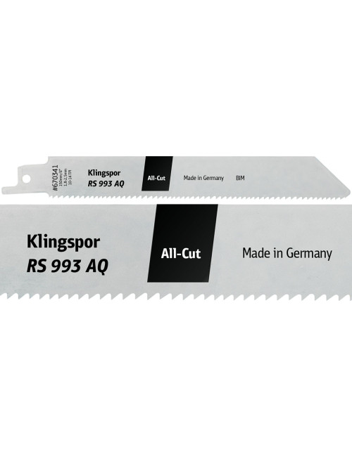 KLINGSPOR BRZESZCZOT DO PIŁY SZABLASTEJ 150x19x0,9mm RS 993 AQ 5szt.