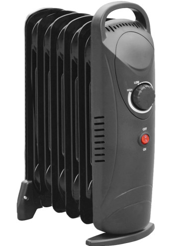 VOLTENO GRZEJNIK OLEJOWY 5-ŻEBEREK 250W 500W CZARNY