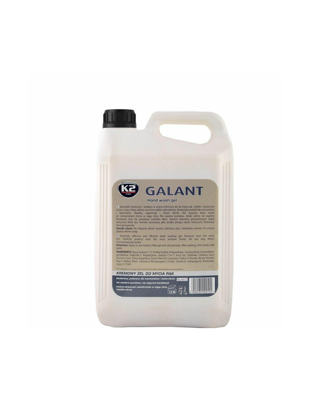 K2 ŻEL DO MYCIA RĄK, REFILL GALANT REFILL 5L