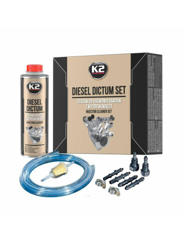 K2 ZESTAW DO CZYSZCZNIE WTRYSKIWACZY + DIESEL DICTUM 500ML DIESEL DICTUM SET ZESTAW