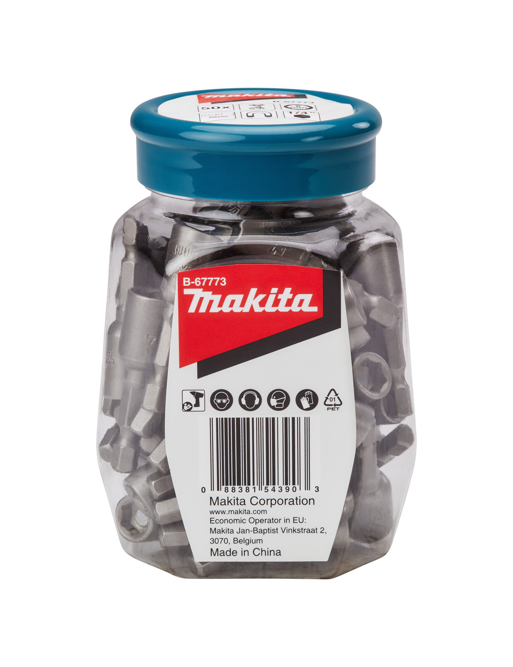 MAKITA NASADKA MAGNETYCZNA 1/4" HEX 8x50mm 50szt. B-67773