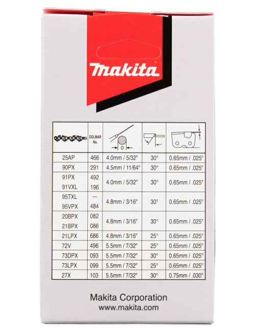 MAKITA ŁAŃCUCH TNĄCY 91PX 25cm 1,3mm 3/8"
