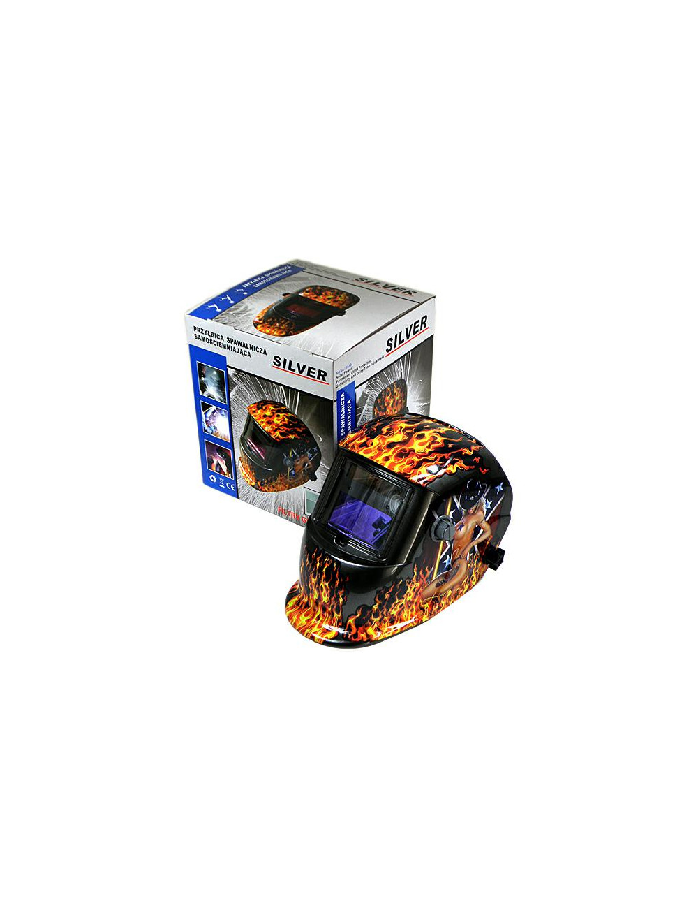 PRZYŁBICA SPAWALNICZA SAMOŚCIEMNIAJĄCA SILVER 10384
