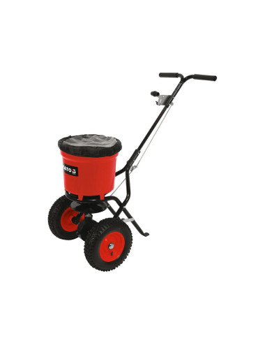 YATO SIEWNIK ROZRZUTNIK OGRODOWY ROTACYJNY 25kg ROZSIEWACZ DO TRAW NAWOZÓW PIASKU NASION SOLI