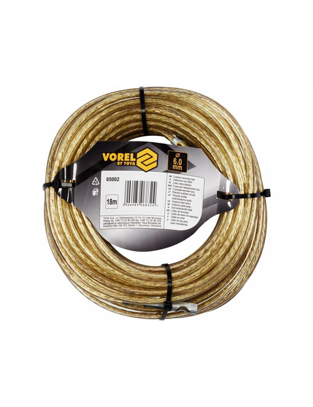 TOYA VOREL LINKA CELNA STALOWA 6mm*18m