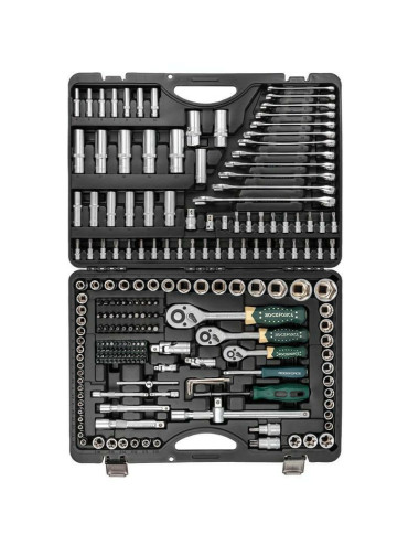 ROCKFORCE ZESTAW KLUCZY 216 + 3el. 1/2" 3/8" 1/4"