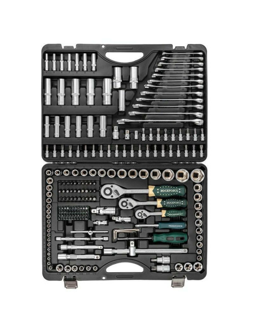 ROCKFORCE ZESTAW KLUCZY 216 + 3el. 1/2" 3/8" 1/4"