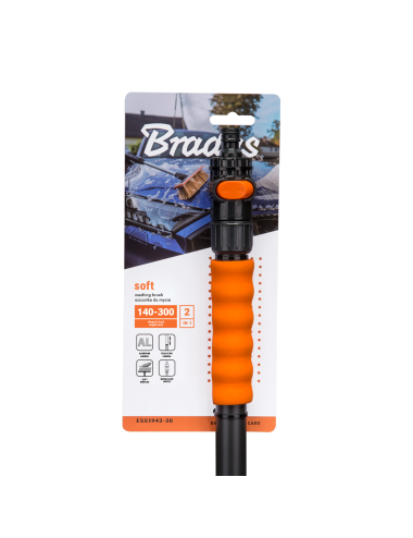BRADAS MYJKA SAMOCHODOWA SOFT Z ZAWOREM TELESKOPOWA 180-300cm 2-PŁASZCZYZNOWA