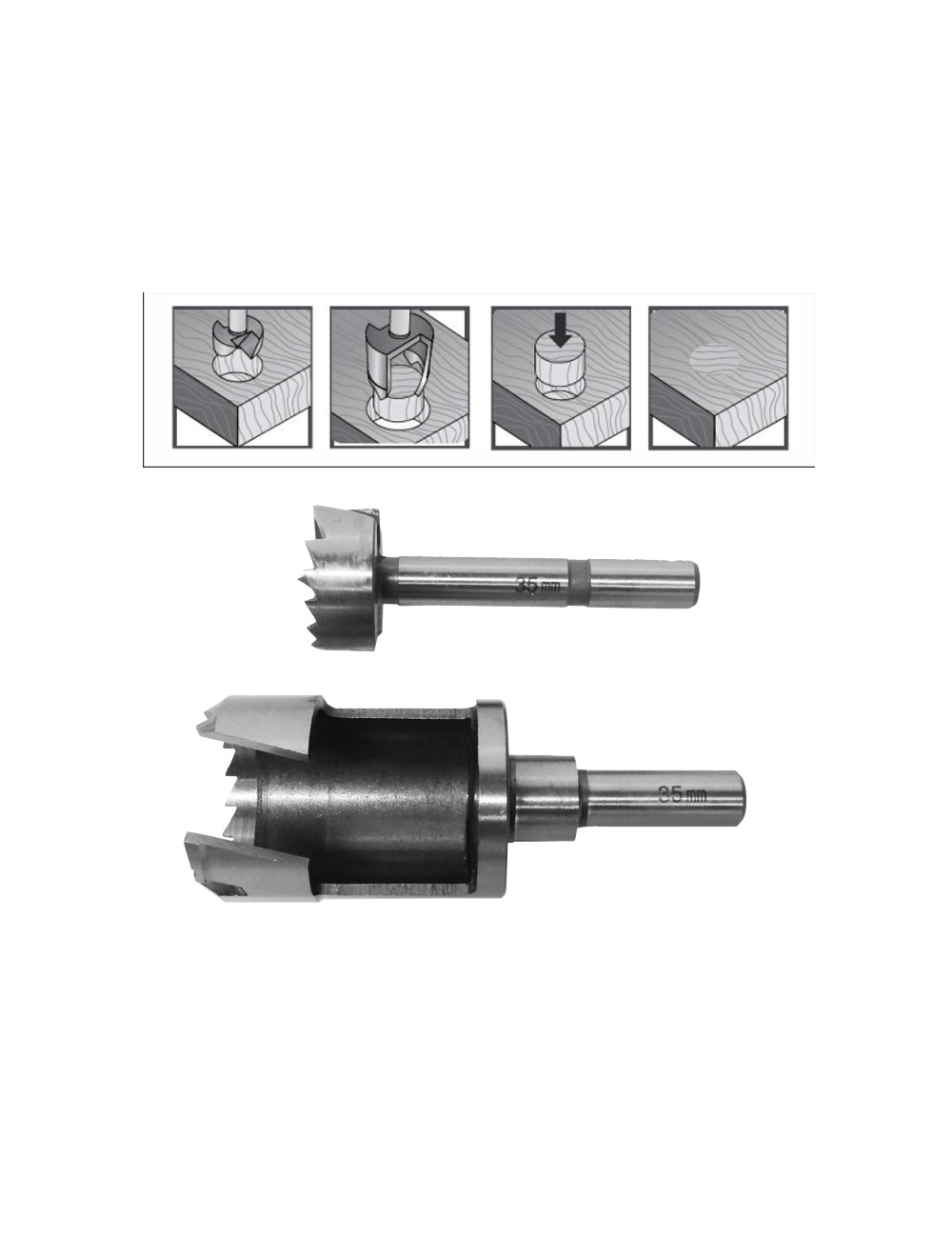 AWTOOLS FLEKOWNIK FREZ DO DREWNA 20mm