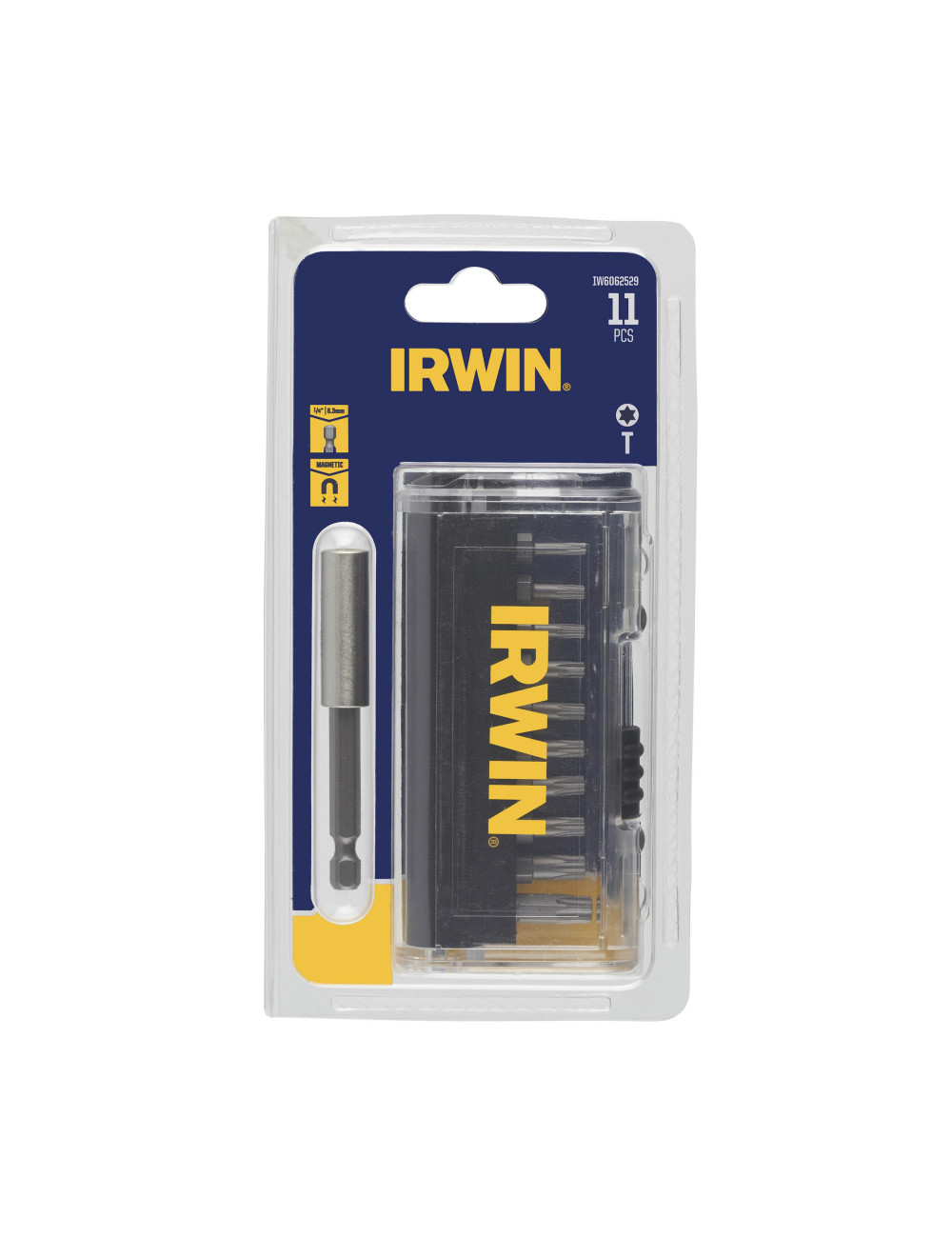 IRWIN KOŃCÓWKI ZESTAW 11szt. 25 mm Z ADAPTEREM MAGNETYCZNYM