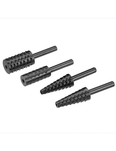 IRWIN TARNIKI TRZPIENIOWE DO METALU KOMPLET 4cz. :STOŻKOWY 6-14 x 35mm, WALCOWY 13 x 30mm, 16 x 30mm,