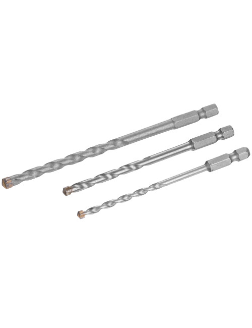 IRWIN WIERŁO DO BETONU HEX 1/4" KOMPLET 3szt. 4, 5 i 6mm w blistrze