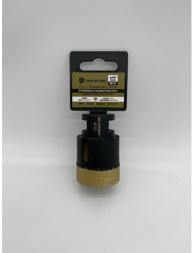 KORONA DIAMENTOWA M14 40mm WIERCENIE NA SUCHO INDIAN PROFESSIONAL