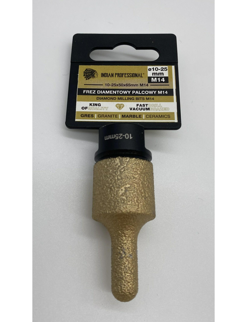 FREZ DIAMENTOWY PALCOWY M14 10-25mm INDIAN PROFESSIONAL