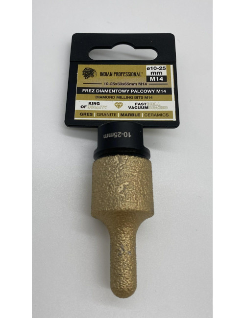 FREZ DIAMENTOWY PALCOWY M14 10-25mm INDIAN PROFESSIONAL