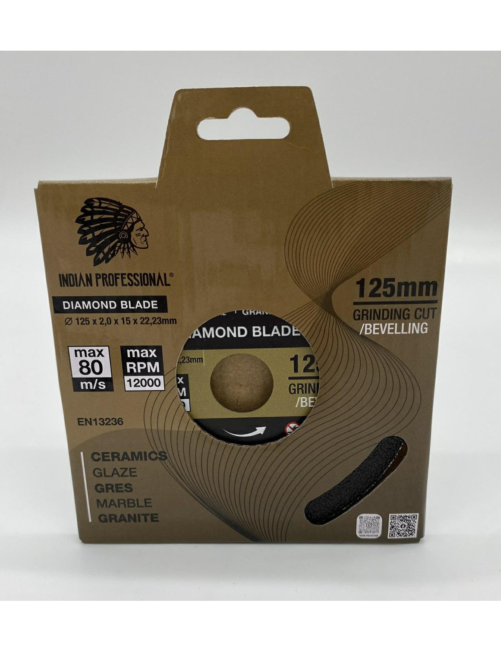 TARCZA DIAMENTOWA 125mm x 2,0mm x 22,2mm GRINDING BLADE INDIAN PROFESSIONAL