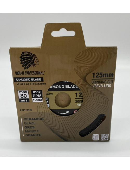 TARCZA DIAMENTOWA 125mm x 2,0mm x 22,2mm GRINDING BLADE INDIAN PROFESSIONAL