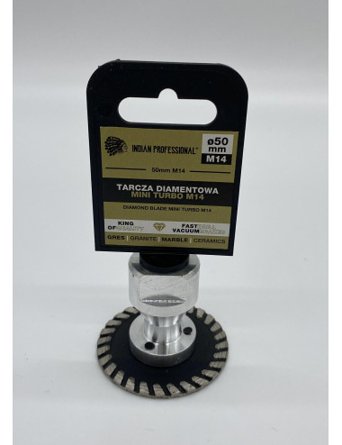 TARCZA DO PODCINANIA DIAMENTOWA 50mm M14 MINI TURBO INDIAN PROFESSIONAL