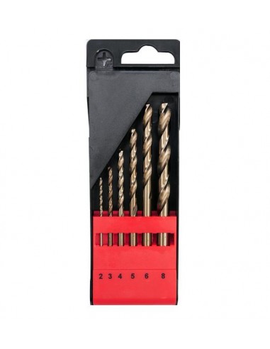 YATO ZESTAW WIERTEŁ DO METALU HSS  6 elem. 2, 3, 4, 5, 6, 8mm, KOBALT