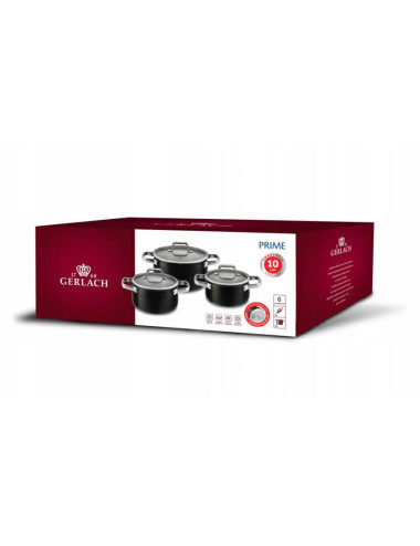 GERLACH ZESTAW GARNKÓW PRIME 6 ELEMENTÓW 2L 3L 5L + POKRYWKI