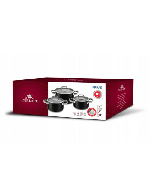 GERLACH ZESTAW GARNKÓW PRIME 6 ELEMENTÓW 2L 3L 5L + POKRYWKI