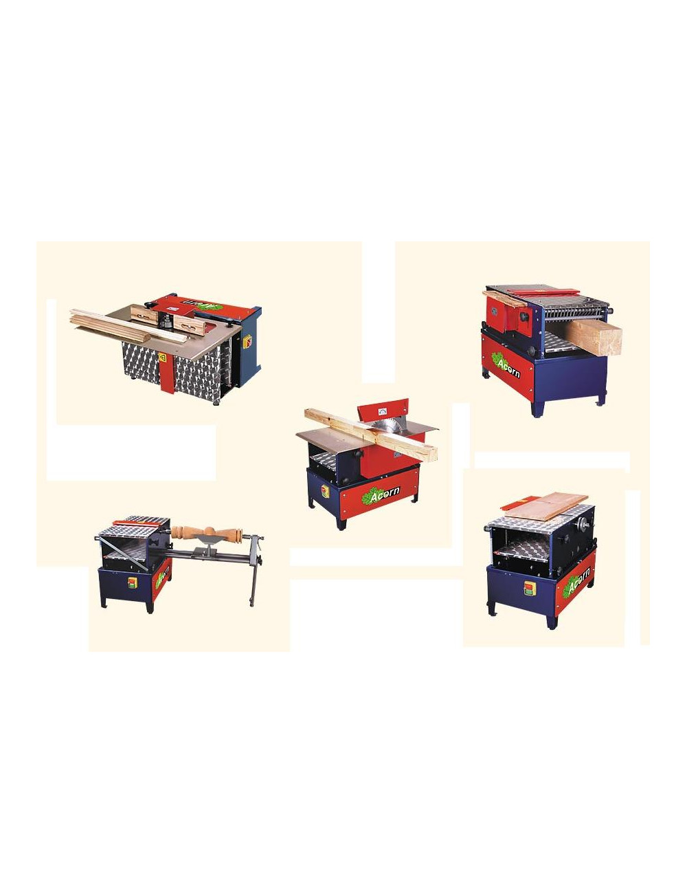 ACORN OBRABIARKA 5-FUNKCYJNA DO DREWNA DREWNA W4 94 3,0KW 230V NA FREZY WALCOWE