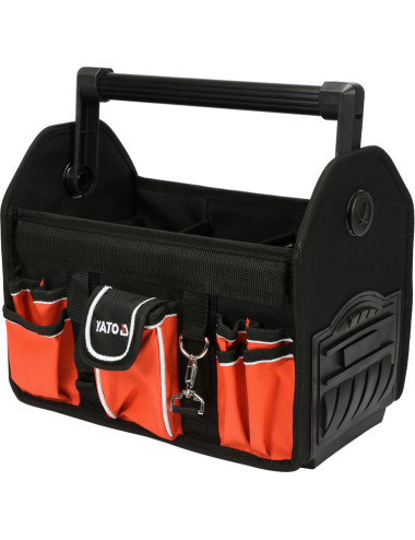 YATO POJEMNIK NARZĘDZIOWY OTWARTY 13" Z UCHWYTEM Z RURKI ALUMINIOWEJ 17 KIESZENI
