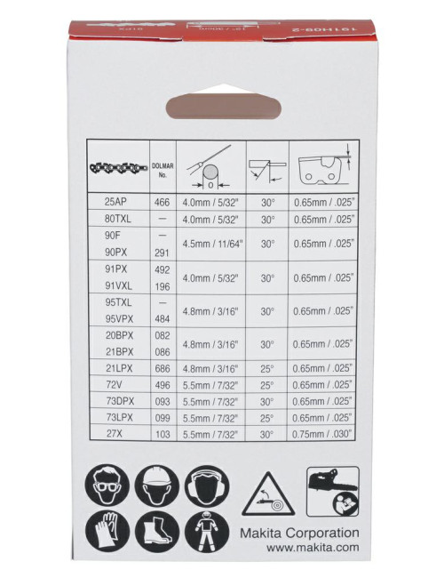 MAKITA ŁAŃCUCH TNĄCY 80TXL 10cm 1,1mm 0,325"