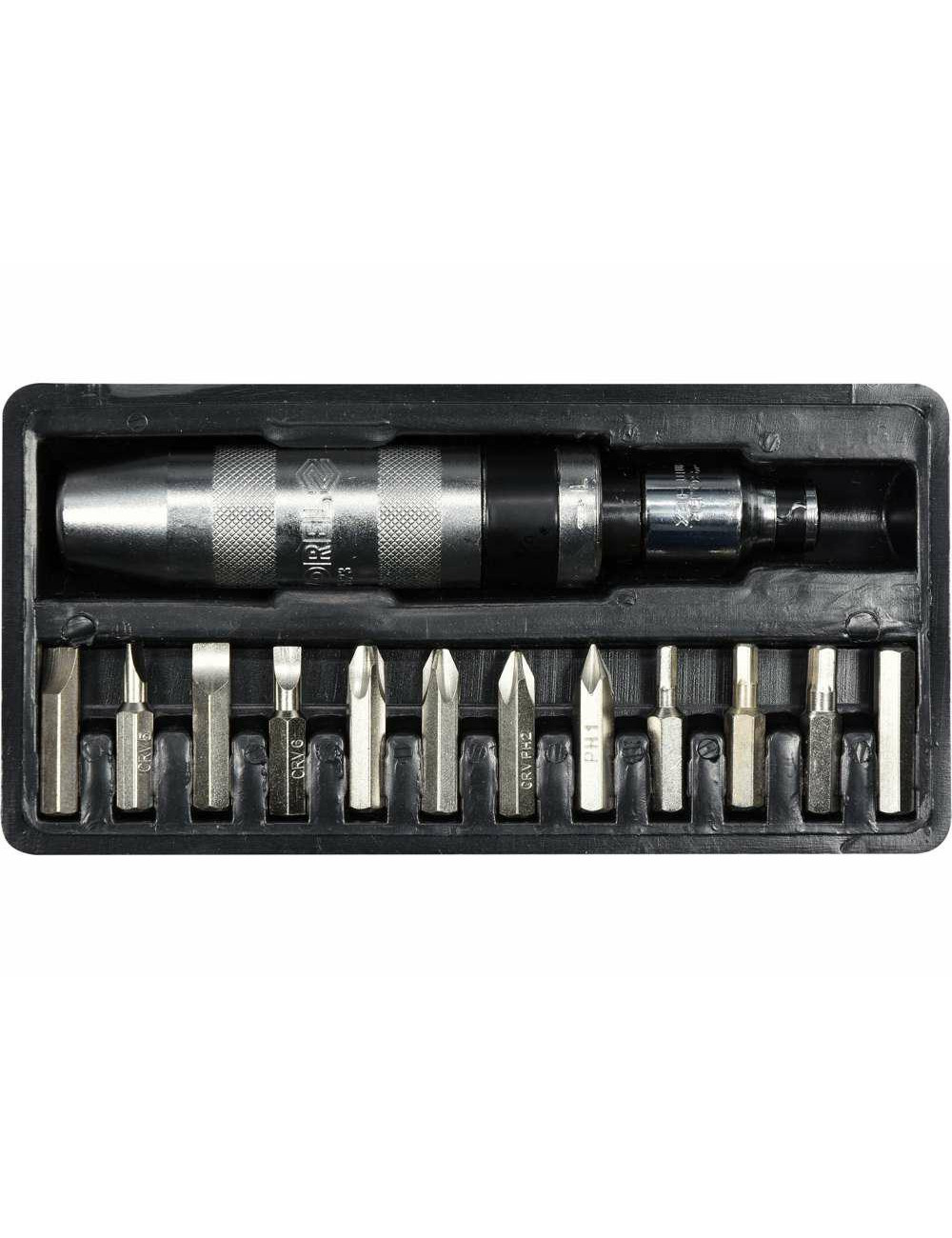 TOYA VOREL WKRĘTAK UDAROWY CHROM + 12 KOŃCÓWEK 65123