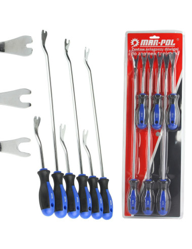 ZESTAW ŚCIĄGACZY DO ZAPINEK TAPICERKI 6szt MAR-POL