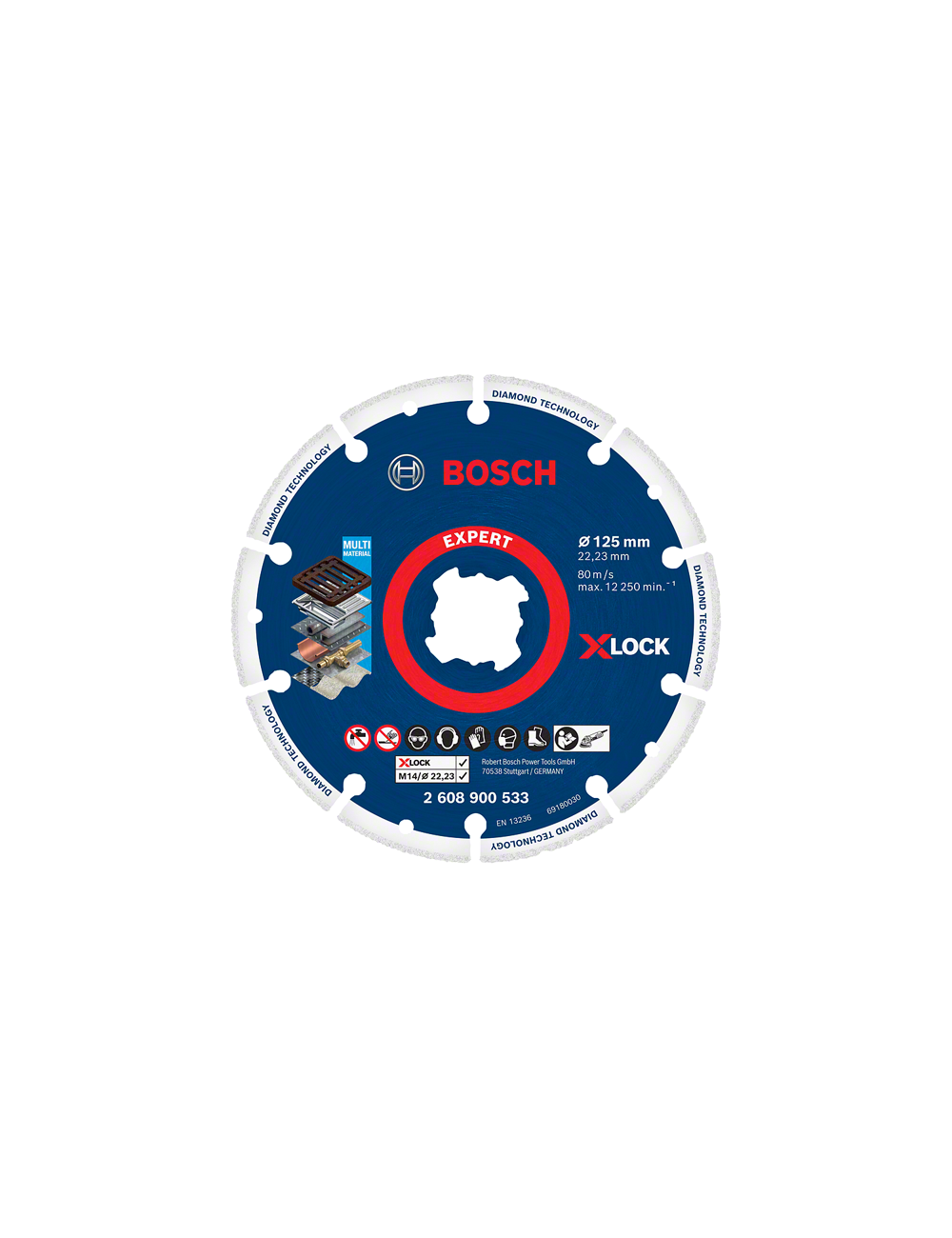 BOSCH TARCZA DIAMENTOWA DO METALU 125mm X-LOCK