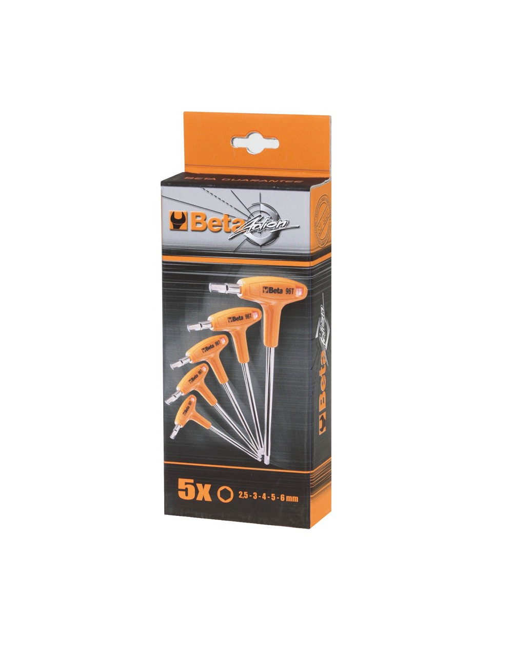 BETA KLUCZ IMBUSOWY TRZPIENIOWY KĄTOWE Z RĘKOJEŚCIĄ komplet 5szt