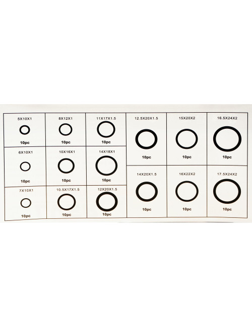 PODKŁADKI MIEDZIANE 150 szt. SILVER