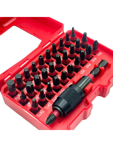 ZESTAW KOŃCÓWEK 32 ELEMENTÓW SILVER