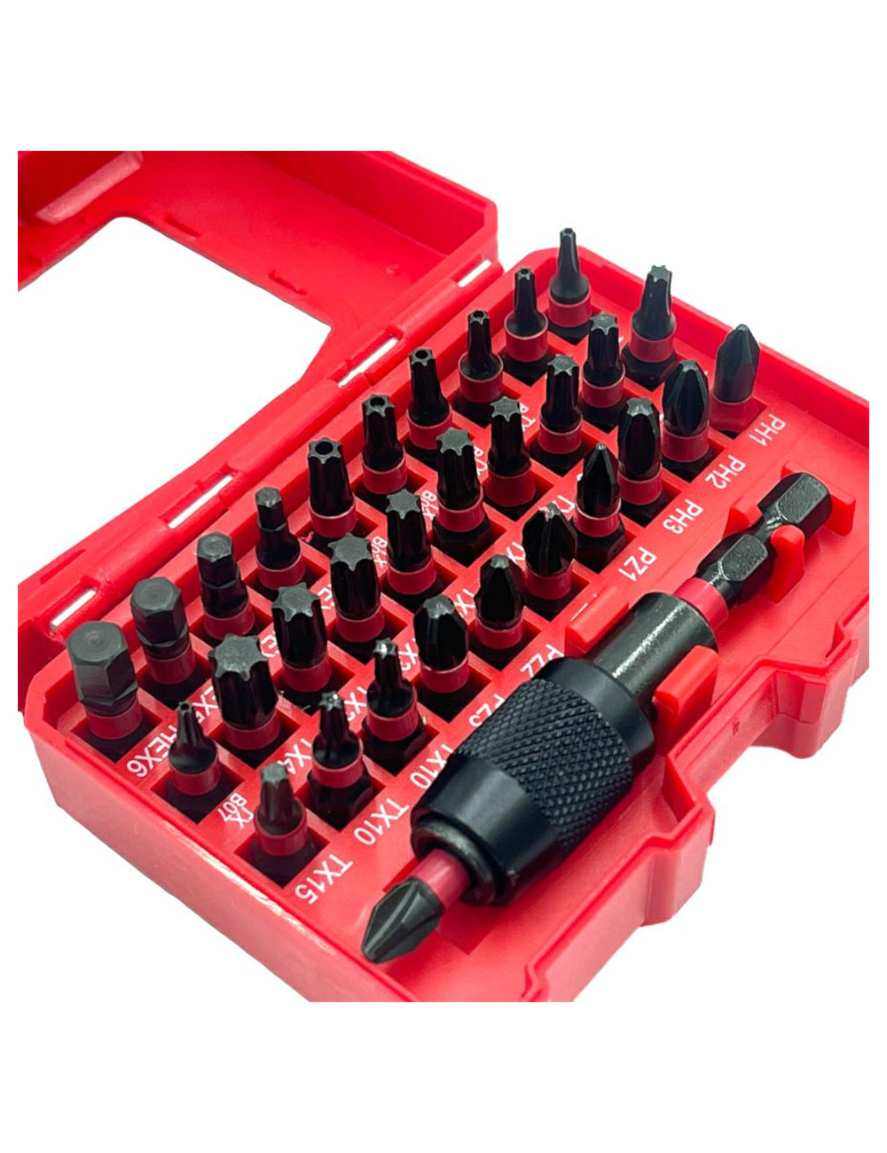 ZESTAW KOŃCÓWEK 32 ELEMENTÓW SILVER