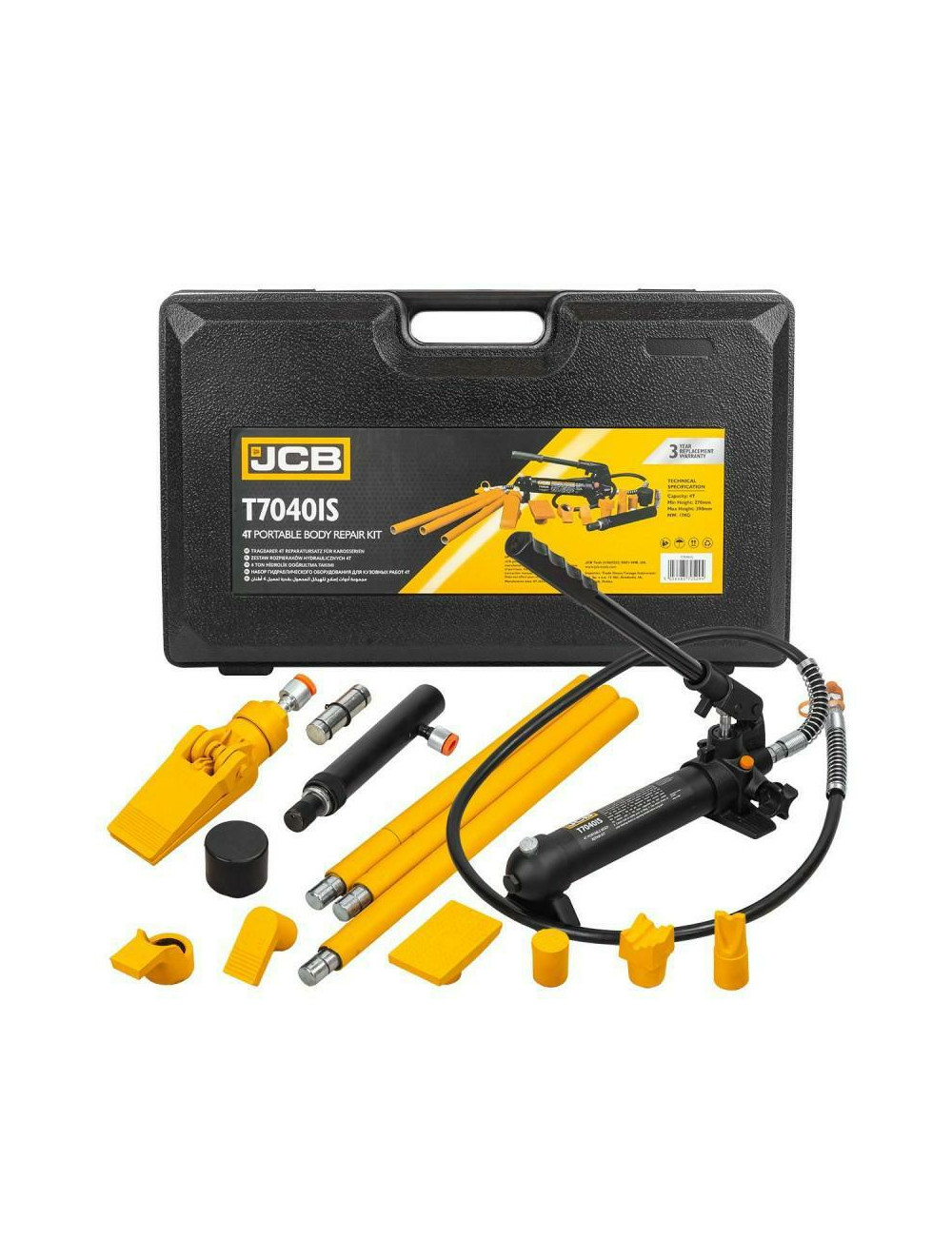 JCB ZESTAW ROZPIERAKÓW BLACHARSKICH 4T + AKCESORIA