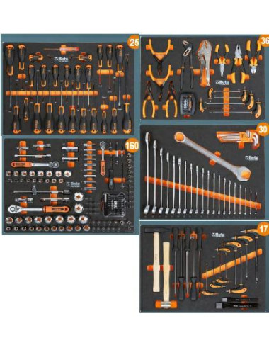 BETA WÓZEK NARZĘDZIOWY 6 SZUFLAD 268el. BW2400 C04BOX 268