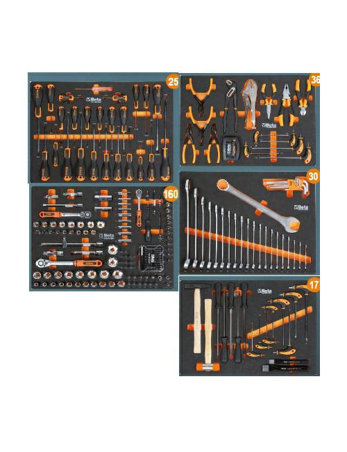 BETA WÓZEK NARZĘDZIOWY 6 SZUFLAD 268el. BW2400 C04BOX 268