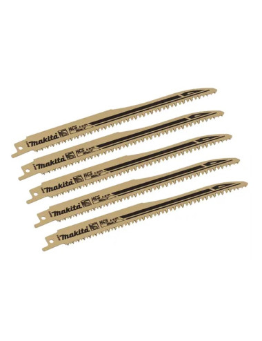 MAKITA 5 x BRZESZCZOT DO PIŁ SZABLASTYCH HCS 203x1,0mm DREWNO FAST