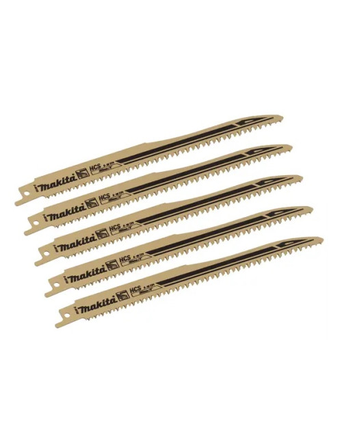 MAKITA 5 x BRZESZCZOT DO PIŁ SZABLASTYCH HCS 203x1,0mm DREWNO FAST