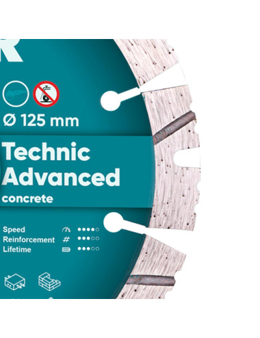 TARCZA DIAMENTOWA DISTAR 1A1RSS 125 x 22,23 mm 14315347010