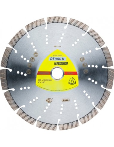KLINGSPOR TARCZA DIAMENTOWA SEGMENTOWA 230mm x 2,6mm x 22,2mm DT900U