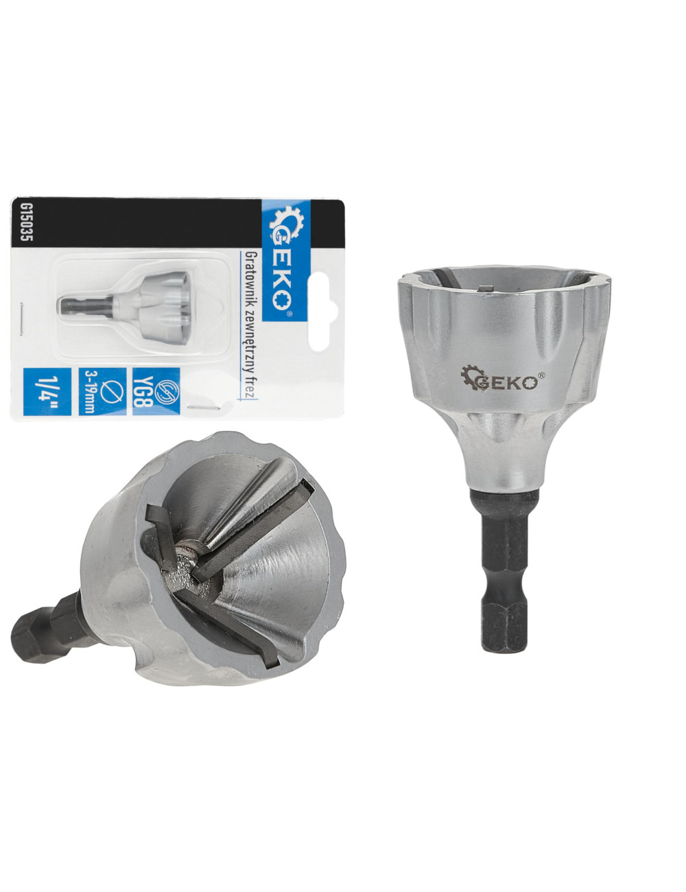 GRATOWNIK FREZ NA WKRĘTARKĘ 3-19mm GEKO