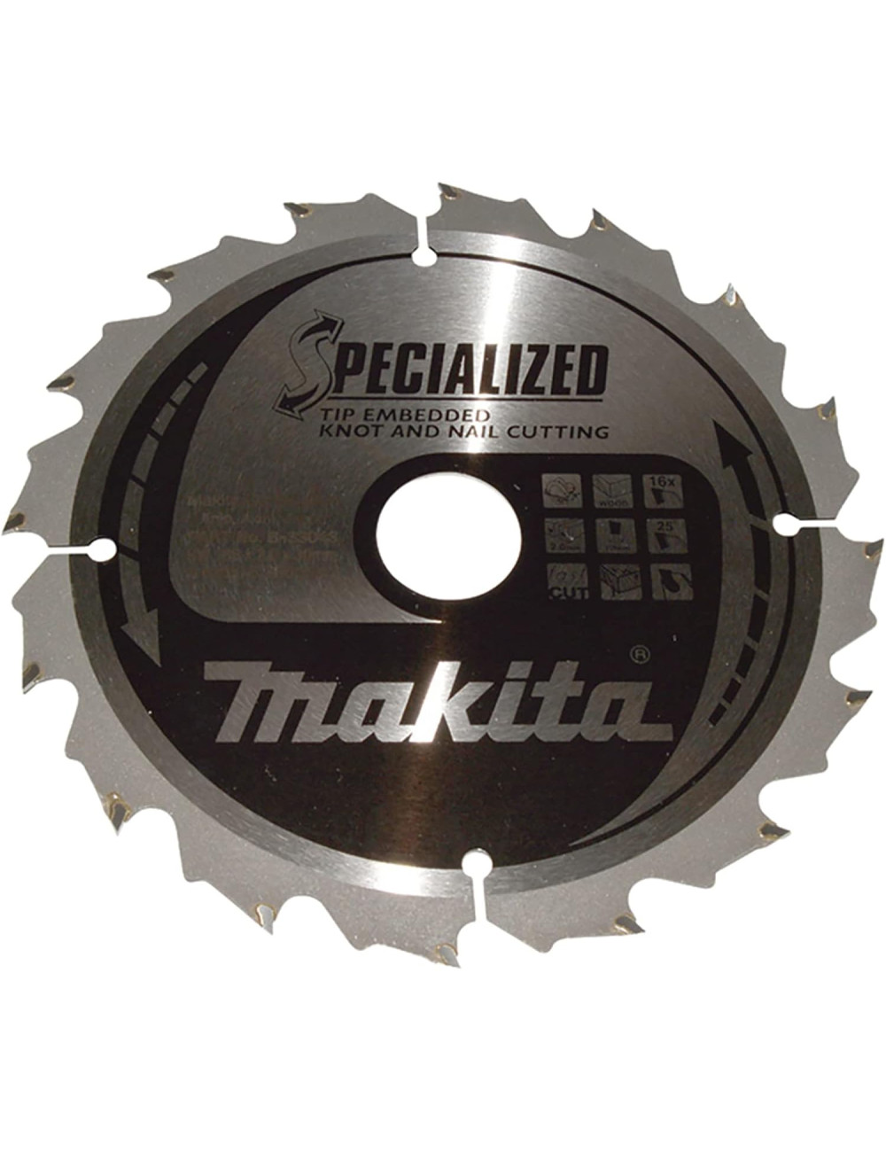 MAKITA PIŁA TARCZOWA 185x30x16z SPECJALIZED DREWNO (Z GWOŹDZIAMI I SĘKAMI)