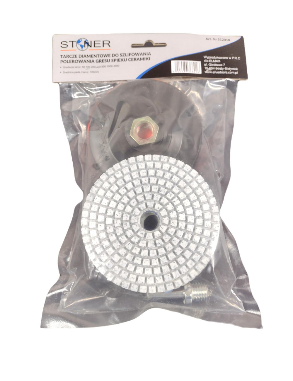 TARCZE DIAMENTOWE DO SZLIFOWANIA GRESU STONER SILVER